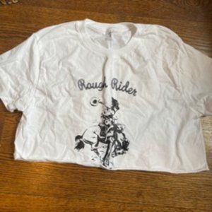 Brandy Melville rough riders t-shirt cropped
